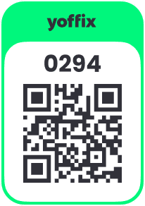 Yoffix QR code - green