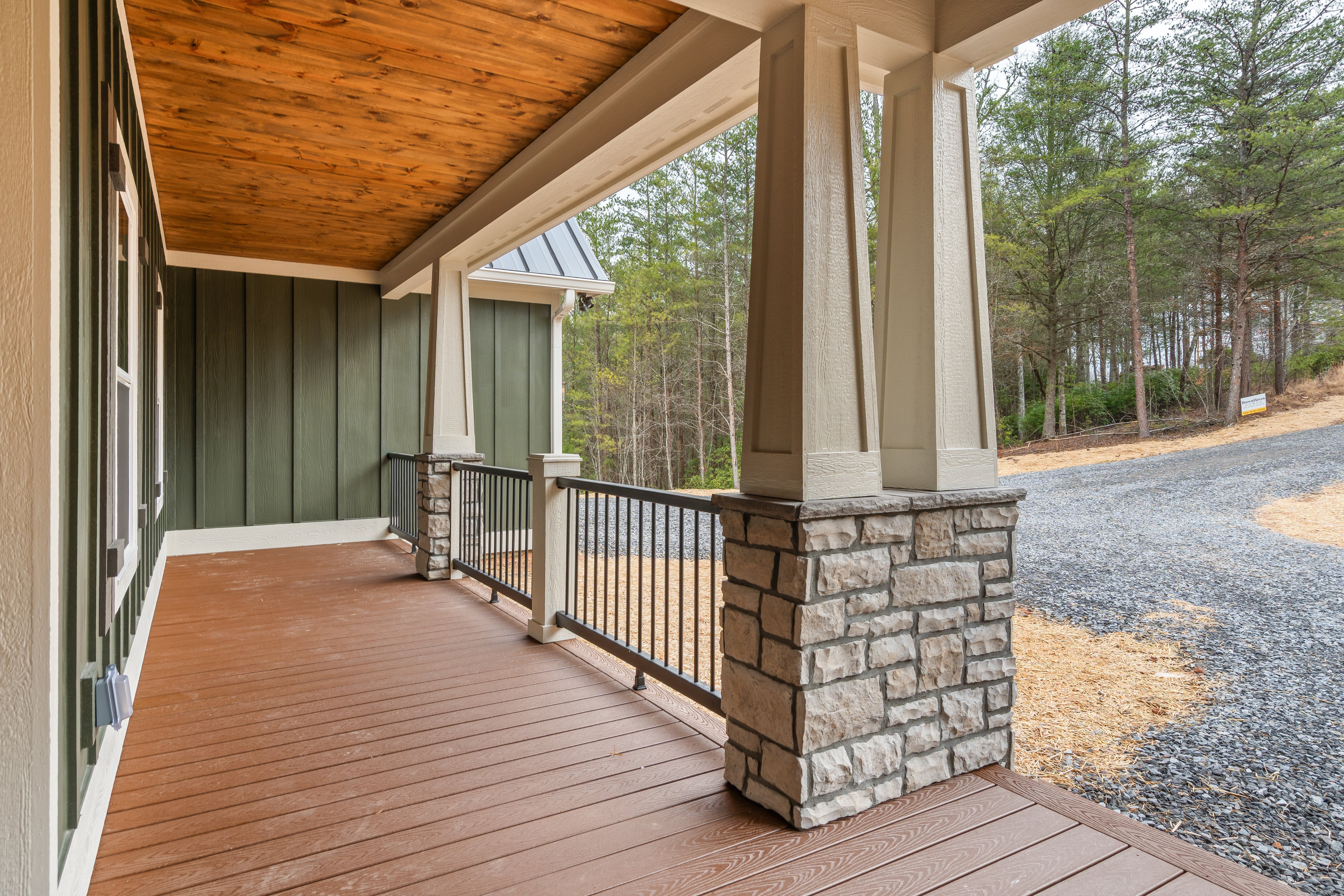 Spacious guest room with hardwood floors