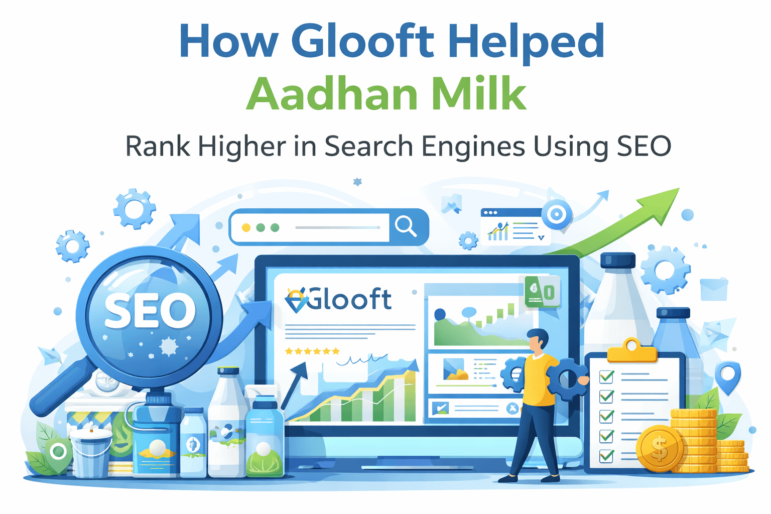 SEO strategy implementation for Aadhan Milk search engine ranking improvement