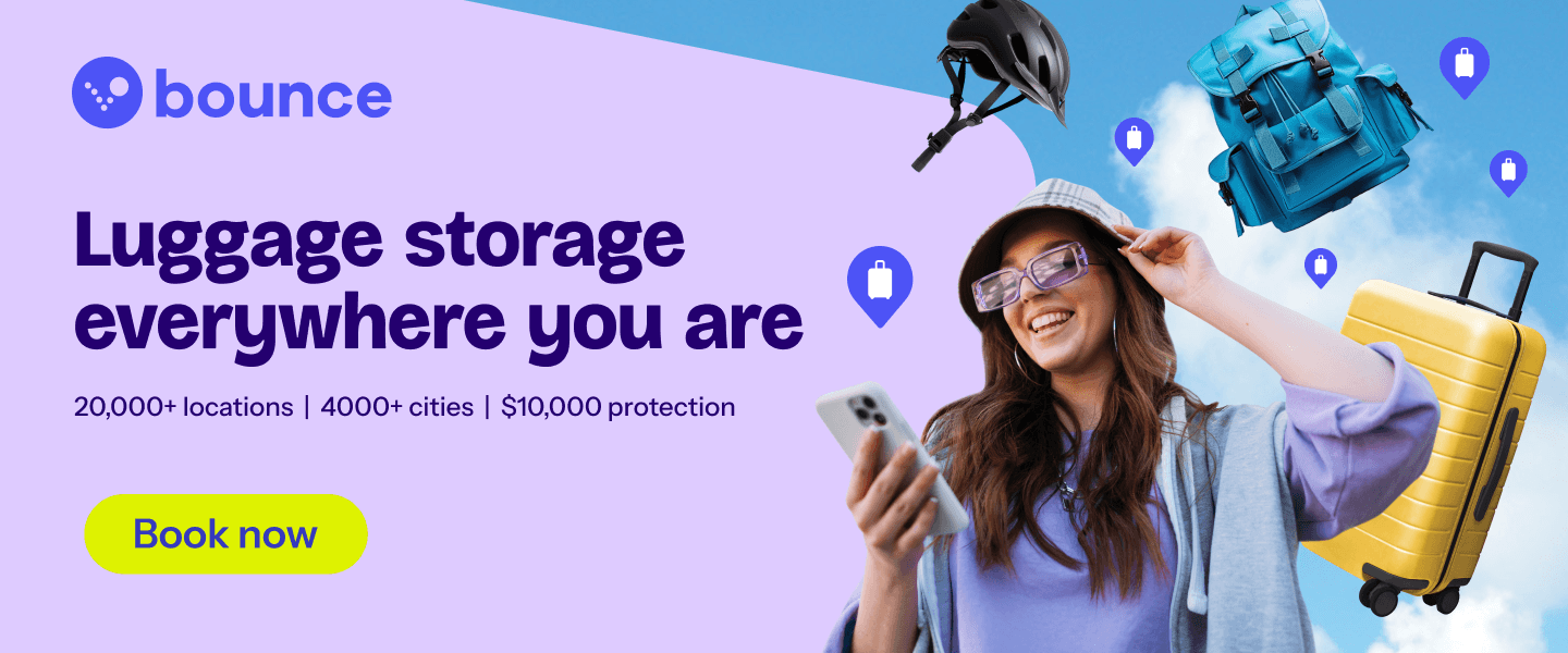 Book luggage storage near Lisbon Airport with Bounce