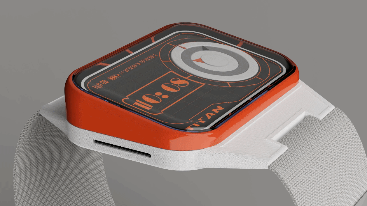 retro-futuristic watch