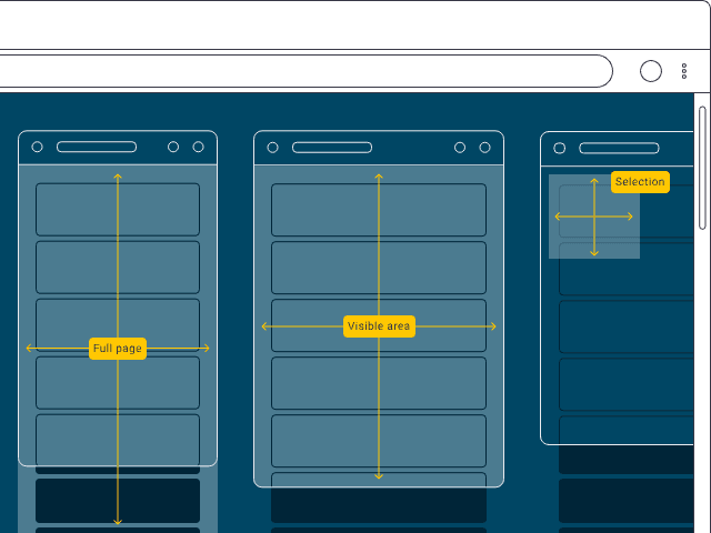 Full page screenshots