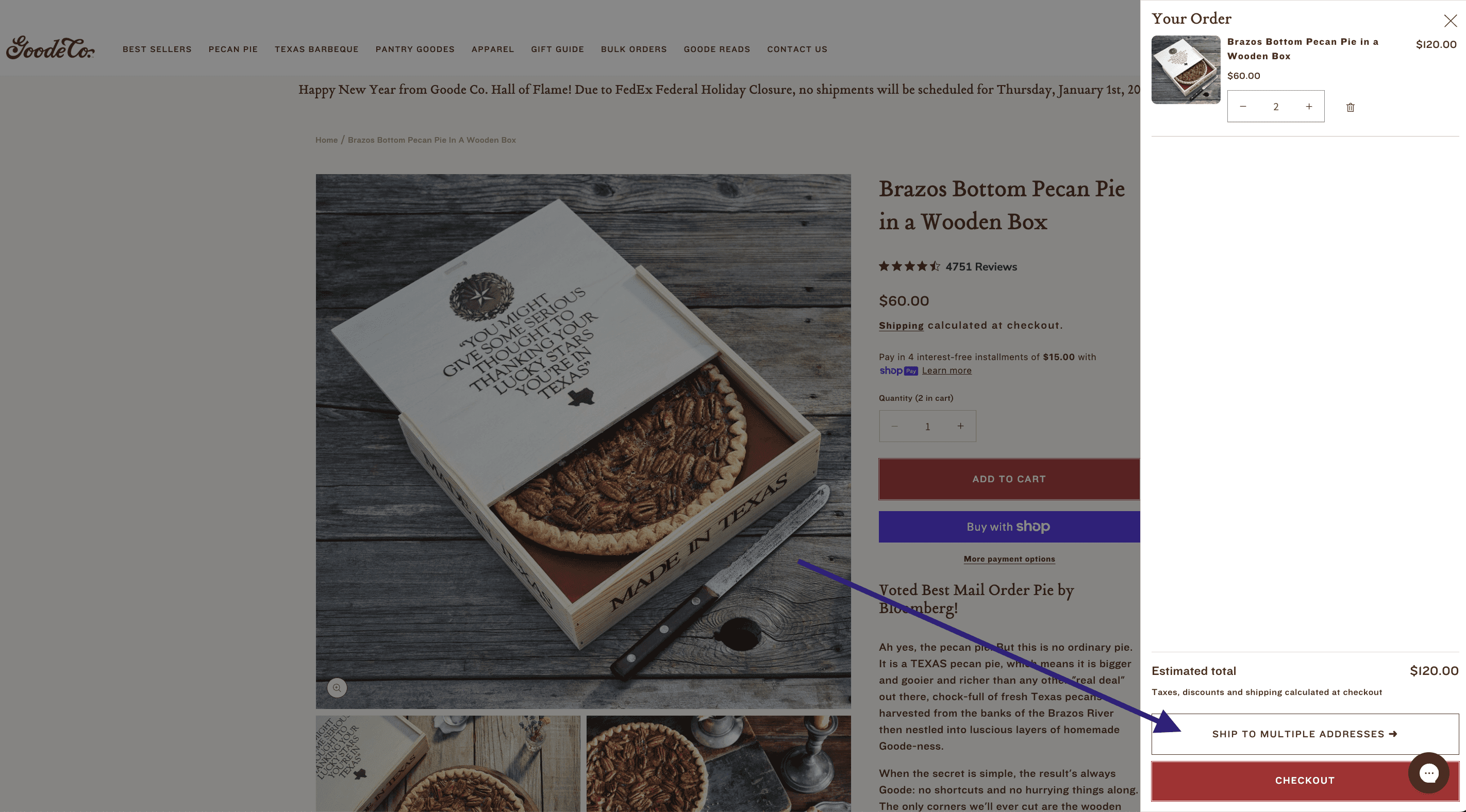 Ship to Multiple Addresses Tool
