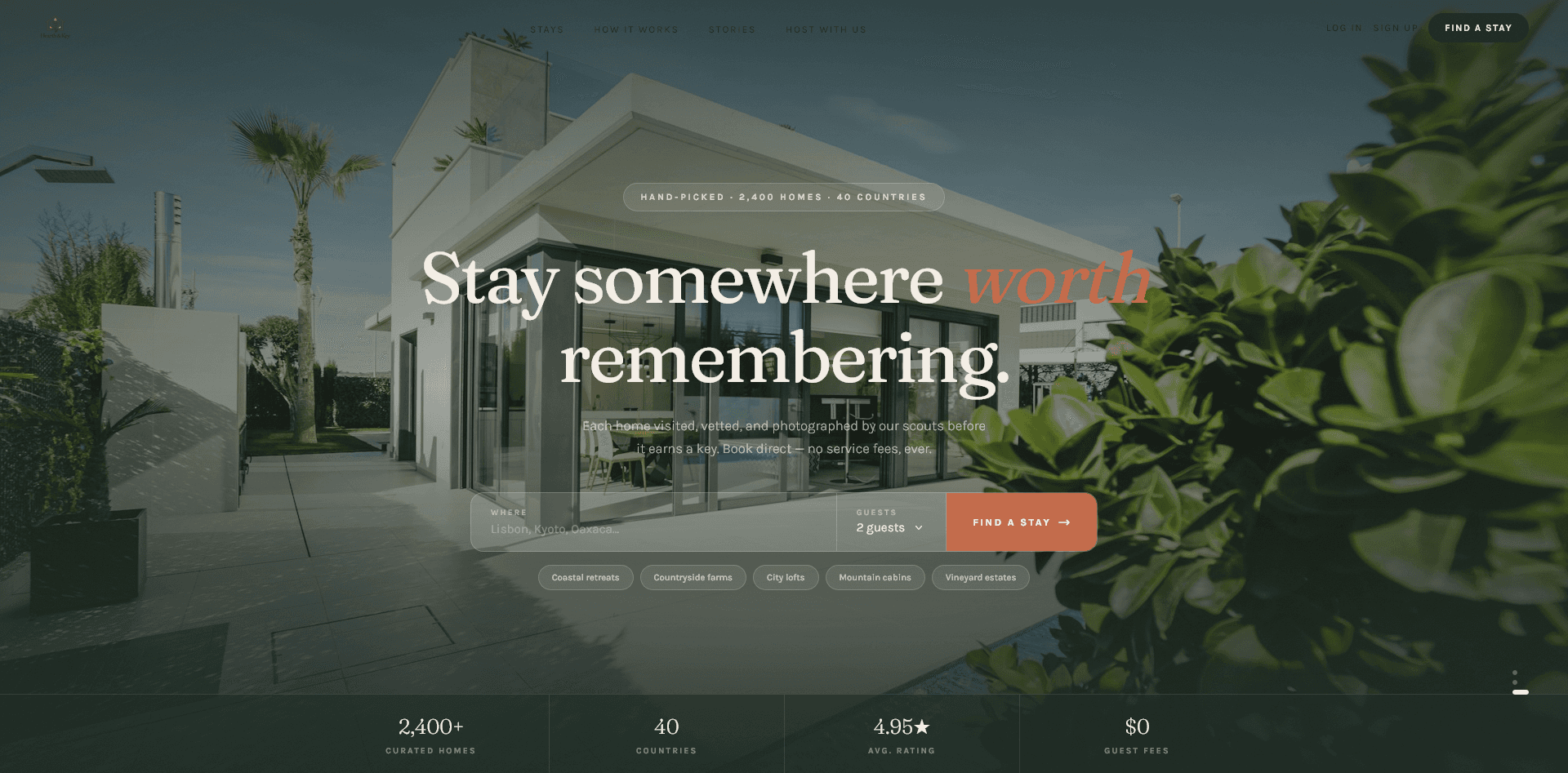 Hearth and Key vacation rental platform – premium full-stack boutique stay booking site by Aquib Javed