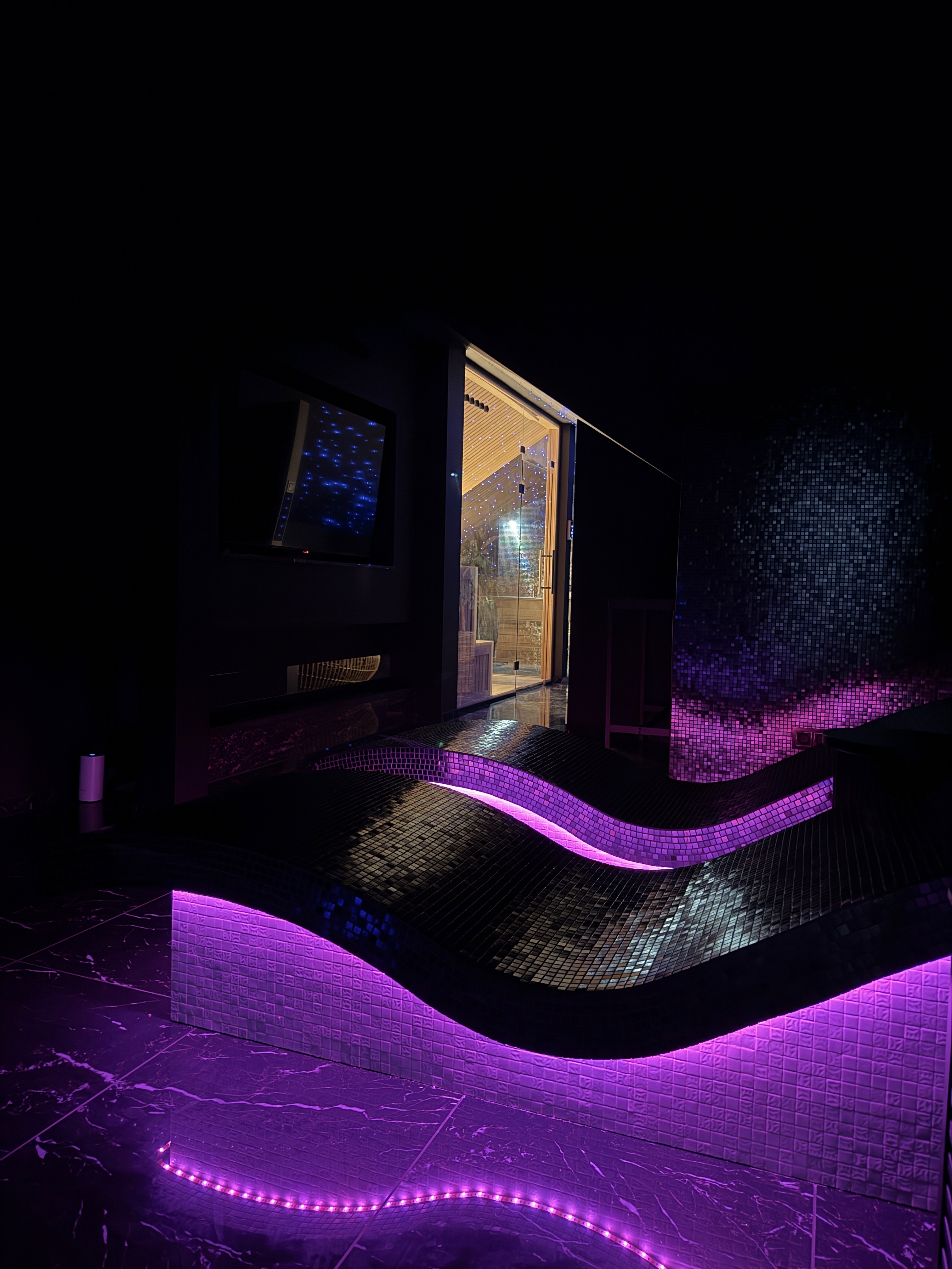woman in hot tub