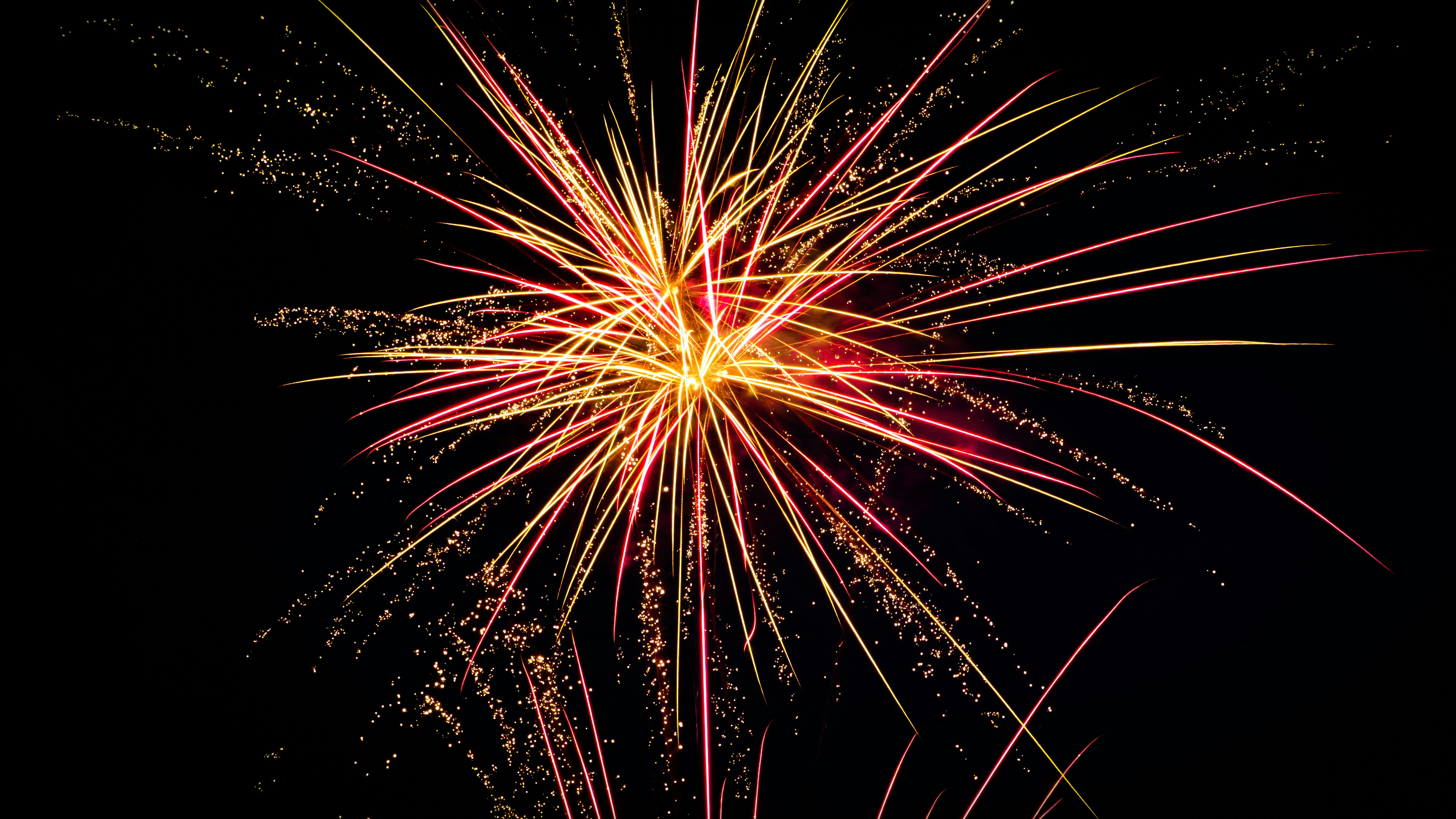 red and white fireworks display