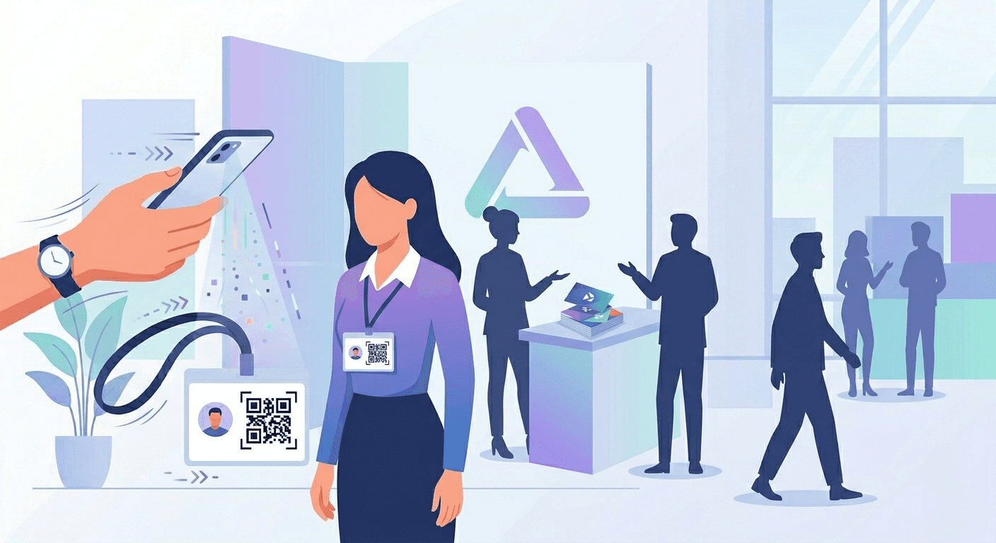 Capturing leads quickly at a busy trade show using Universal QR scanner