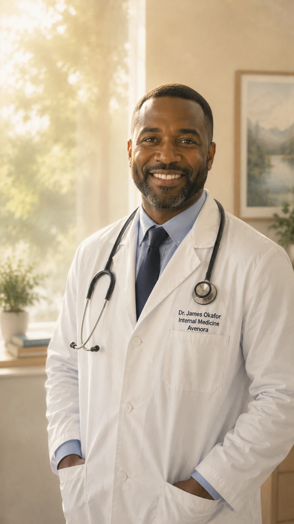 Portrait of Dr. James Okafor, Internal Medicine provider at Avenora.