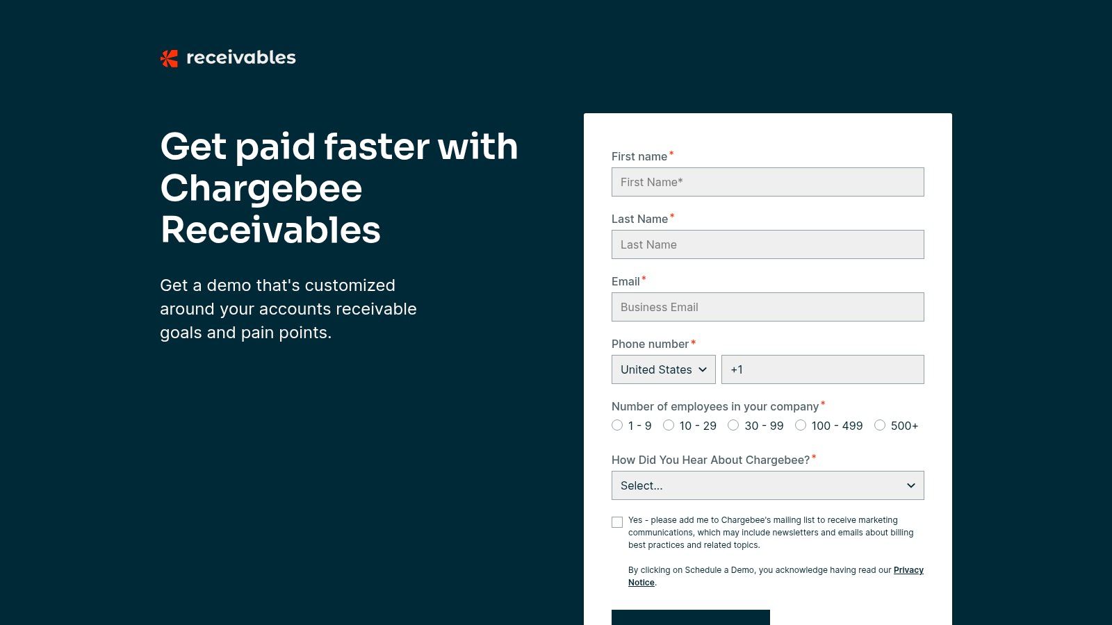 Chargebee Receivables