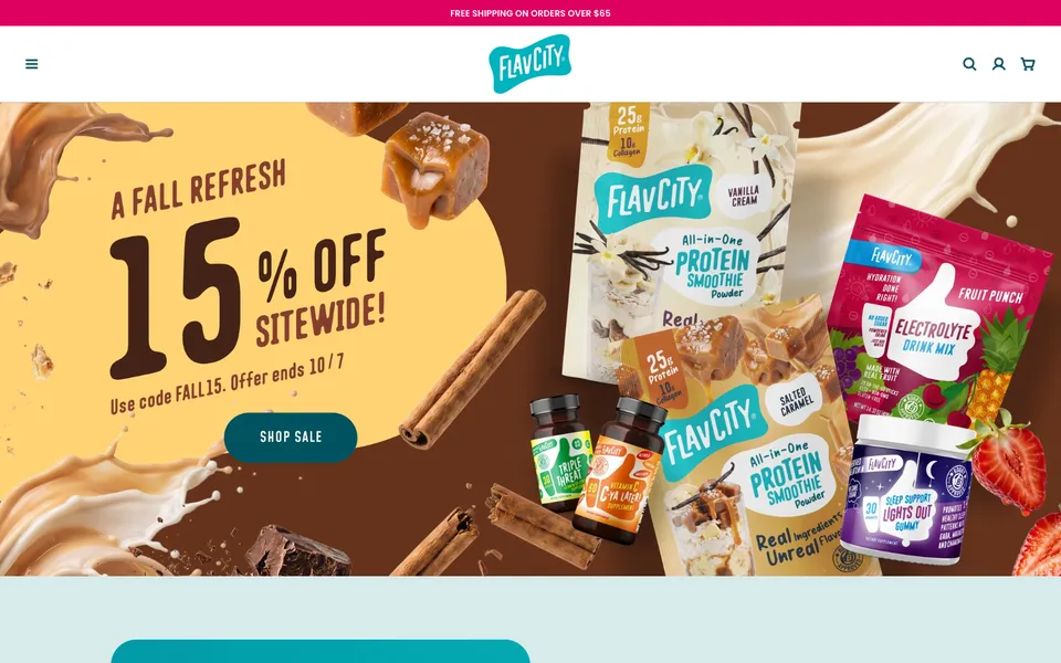 FlavCity homepage, built on Headlands