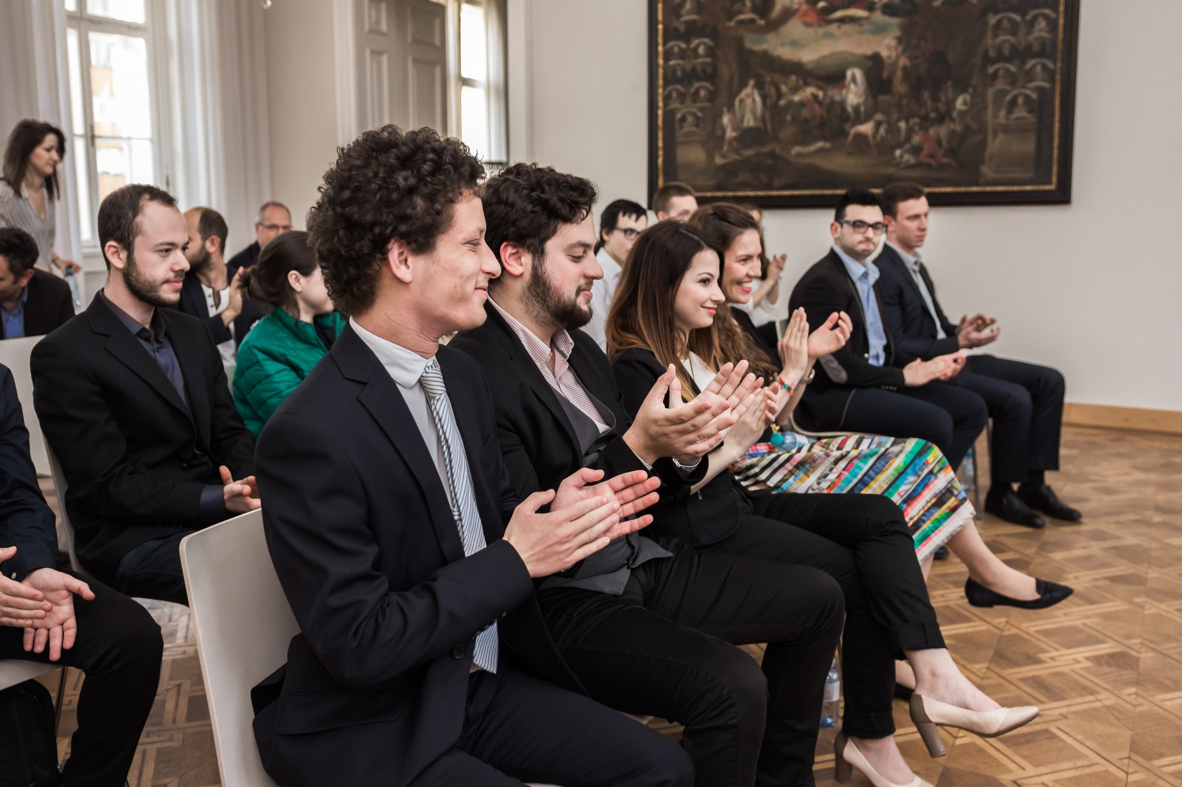 LBS students listening to Dr. Karl Stoss, the CEO of Casinos Austria and the Austrian Lotteries 