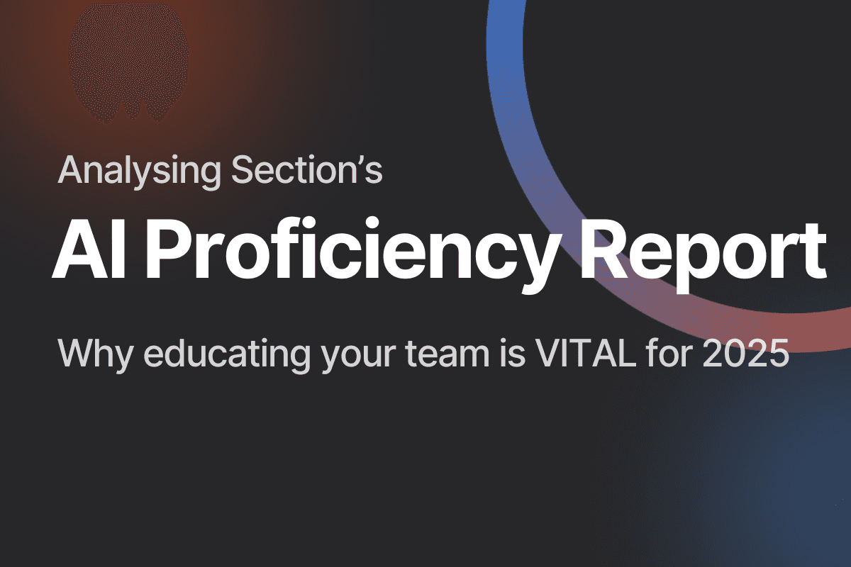 A blog banner about the AI Proficiency Report