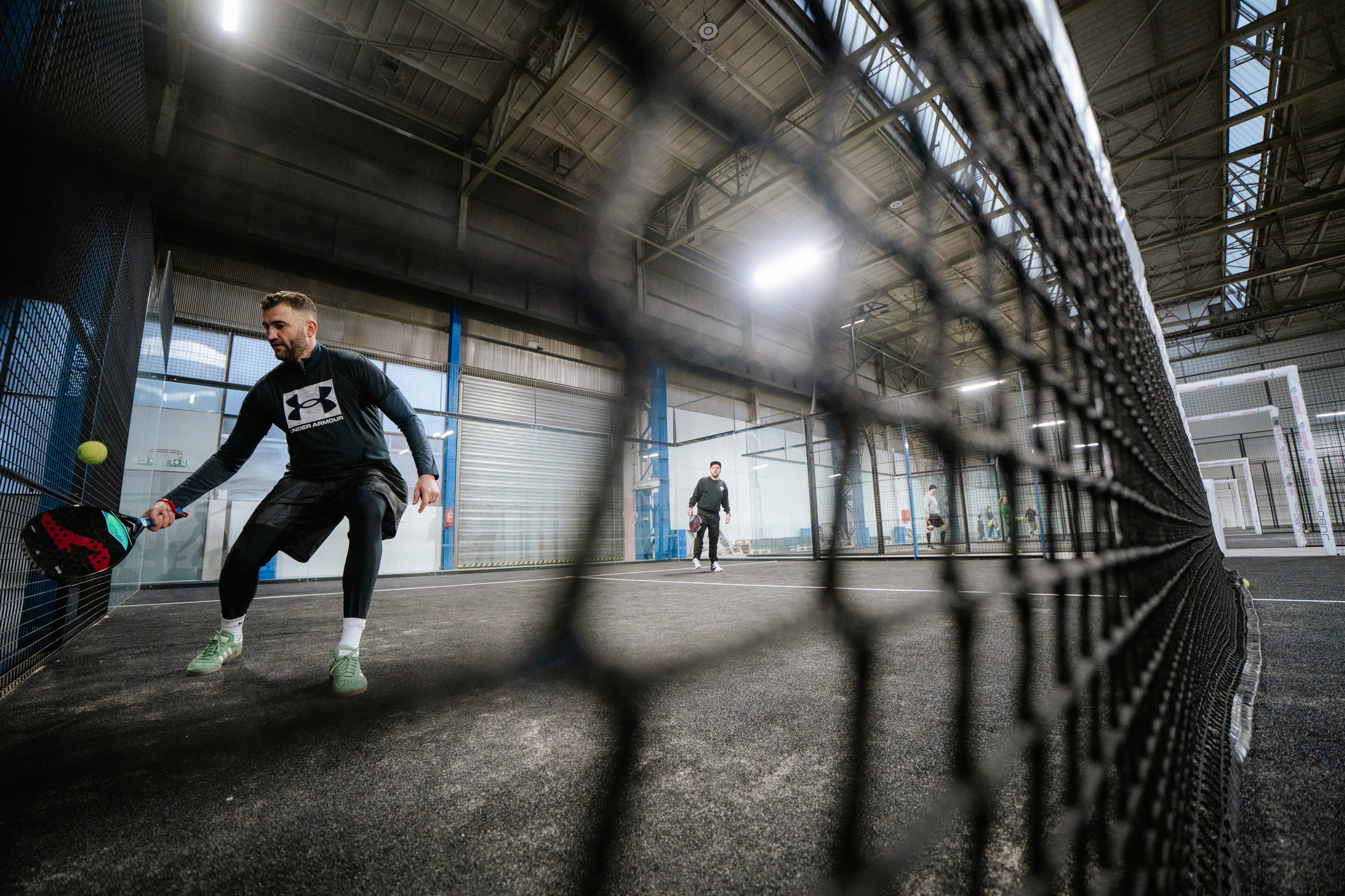 a building with trees and plants