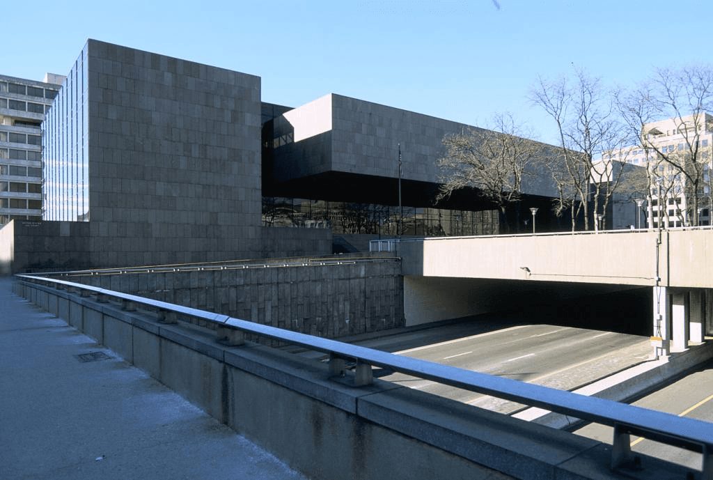 Exterior view of the United States Tax Court building in Washington, DC.