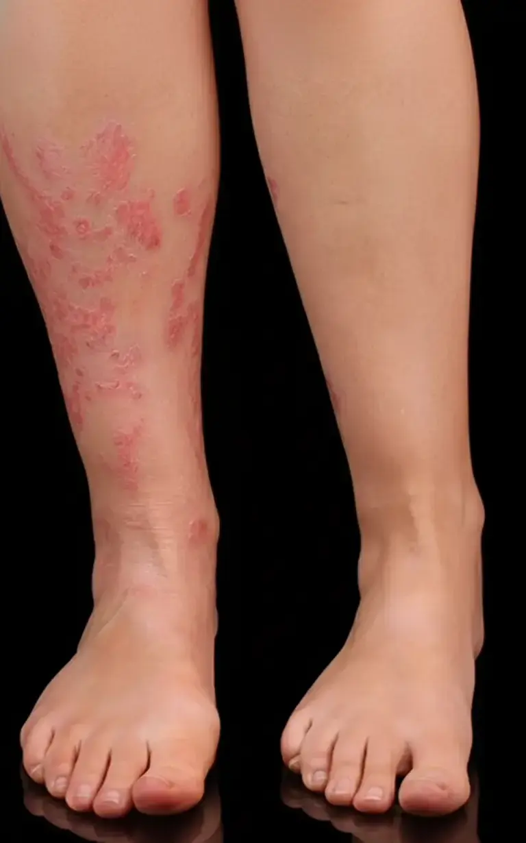 Before and after treatment - arm