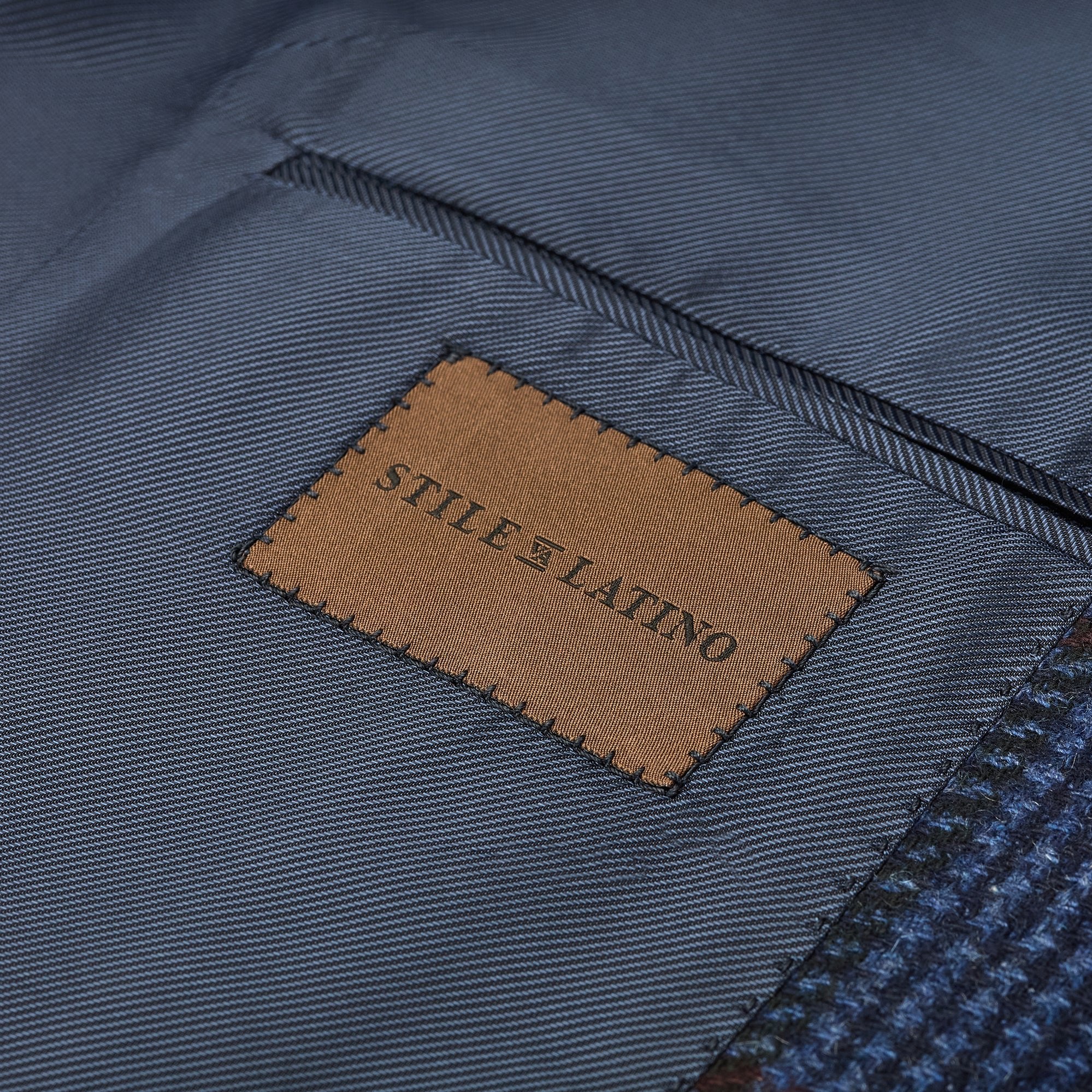 Vincenzo Navy Checked Jacket - Mandelli UK