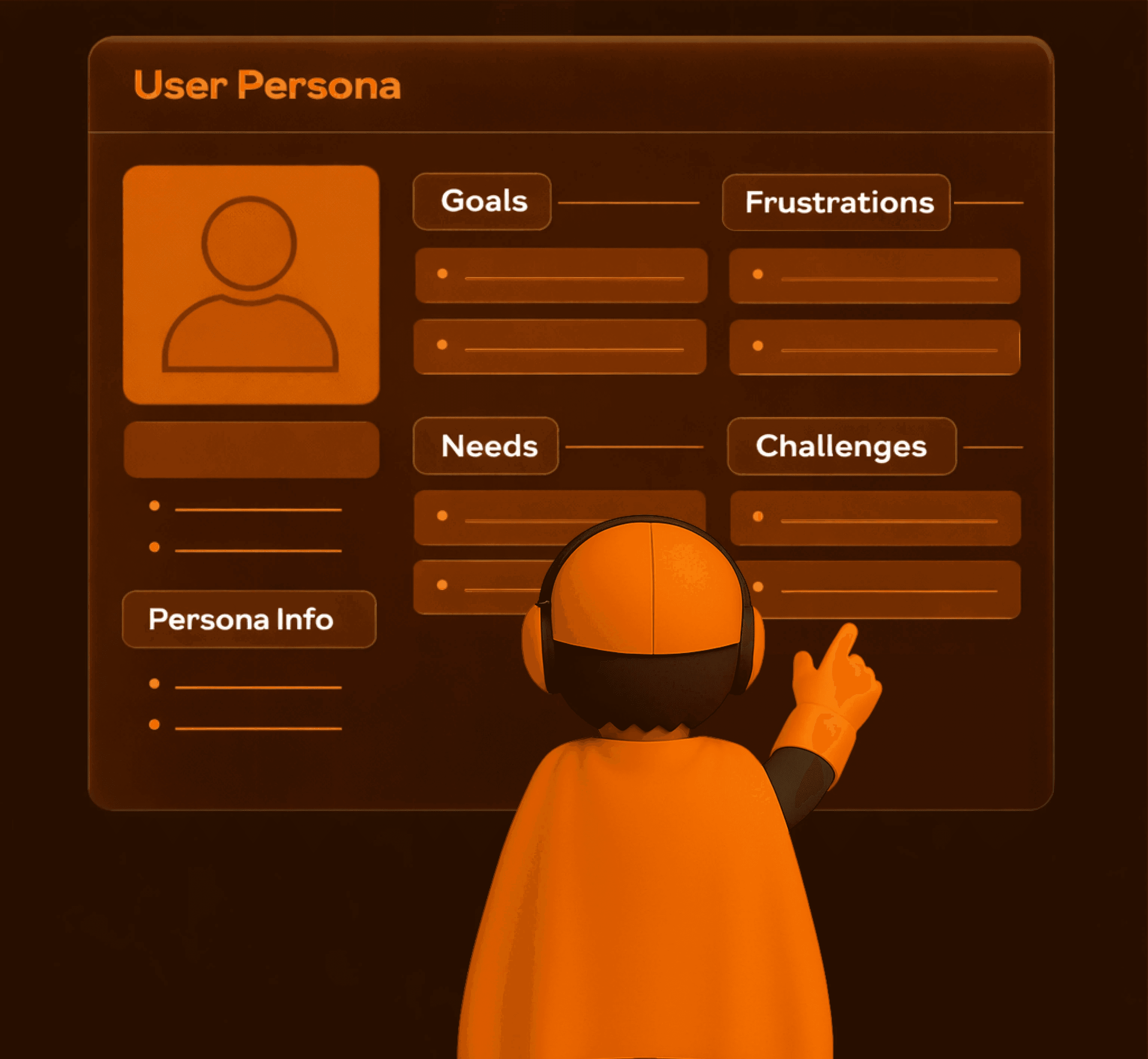 Mascot studying User Persona
