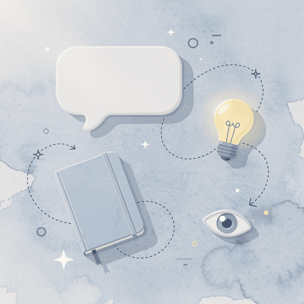 Scene illustration showing diverse applications floating around a central portfolio concept
