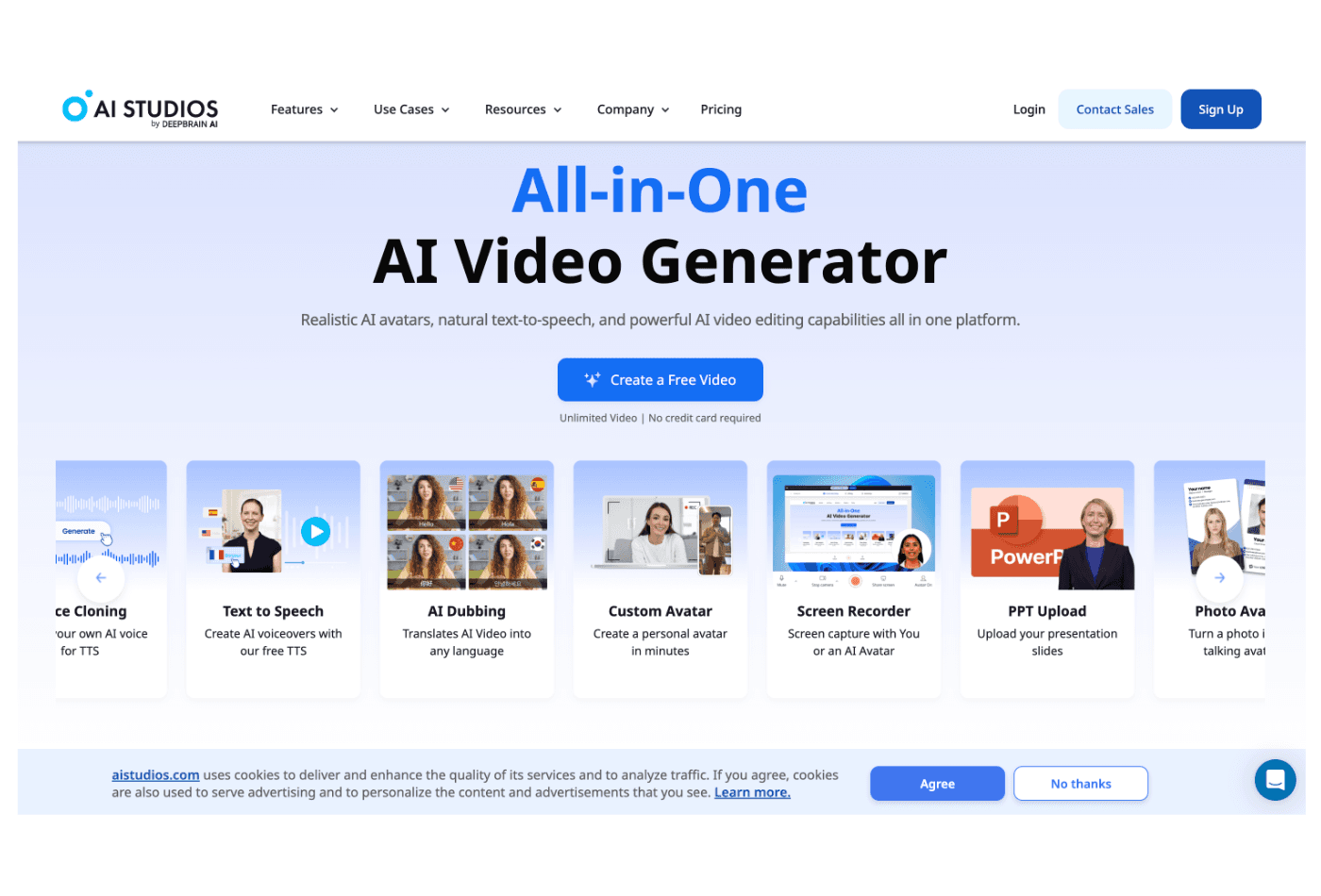 AIstudioes AI video generator