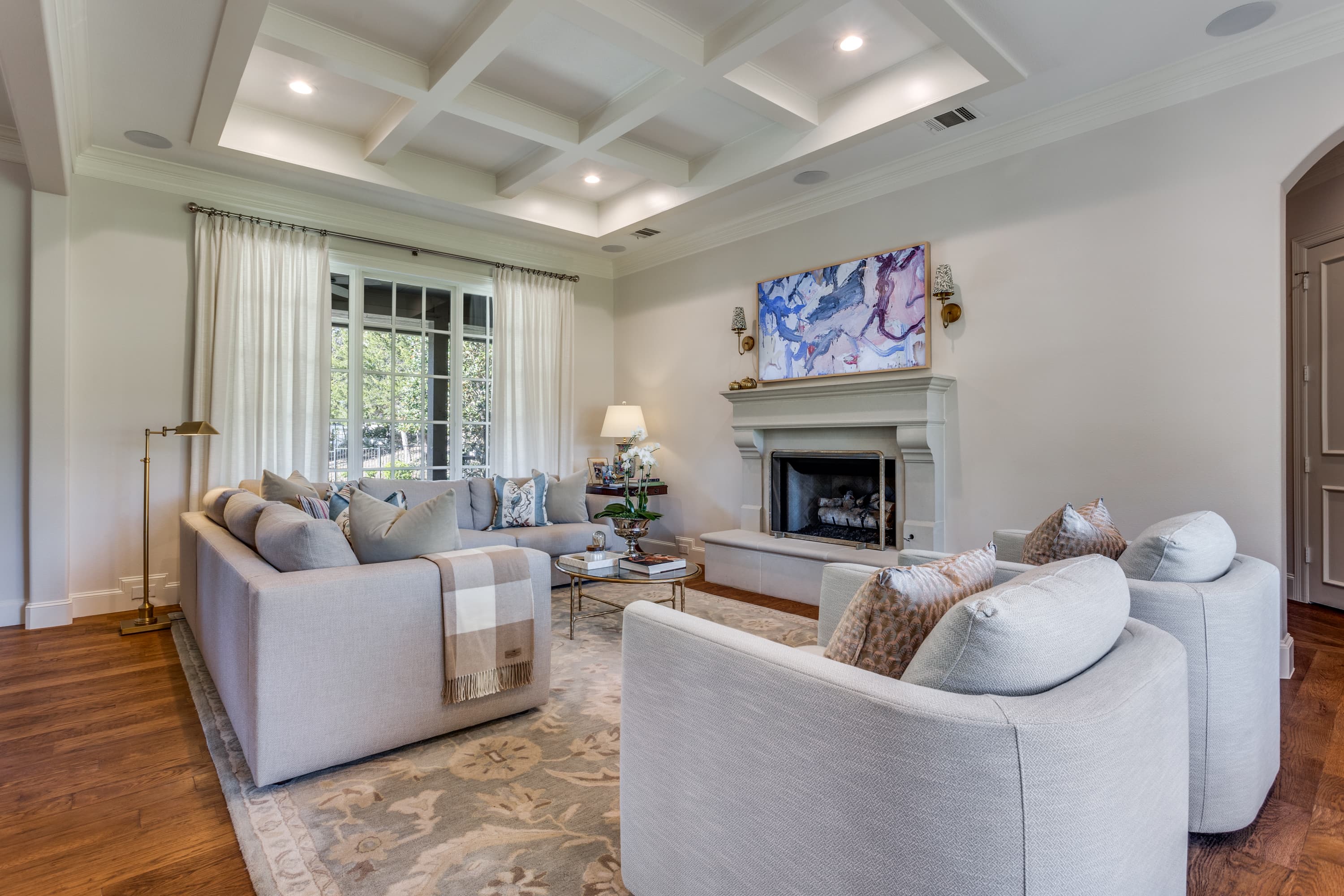 luxury living room remodel
