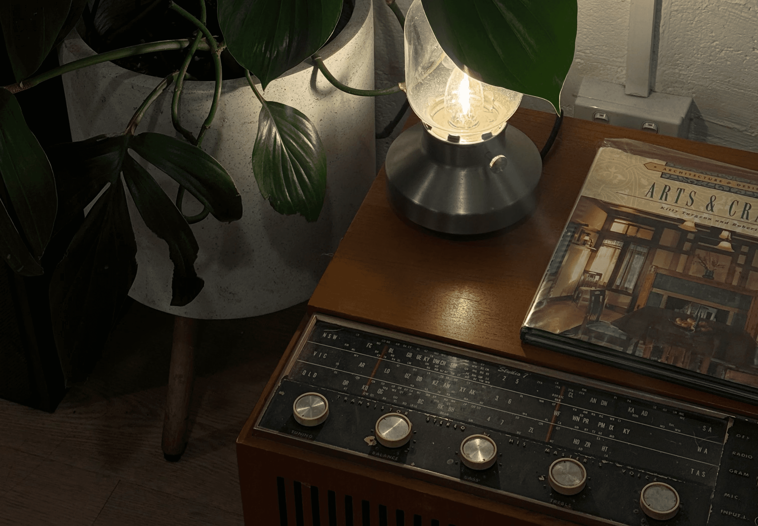 Vintage aesthetic radio