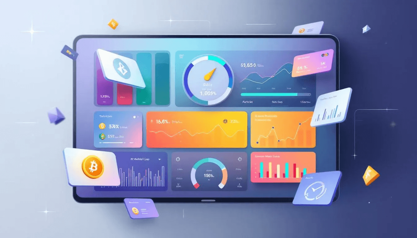A portfolio tracker app displaying cryptocurrency investments and their performance.