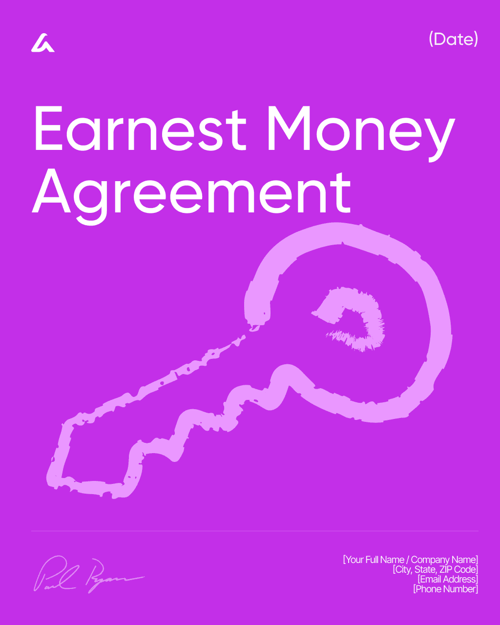 Earnest Money Agreement