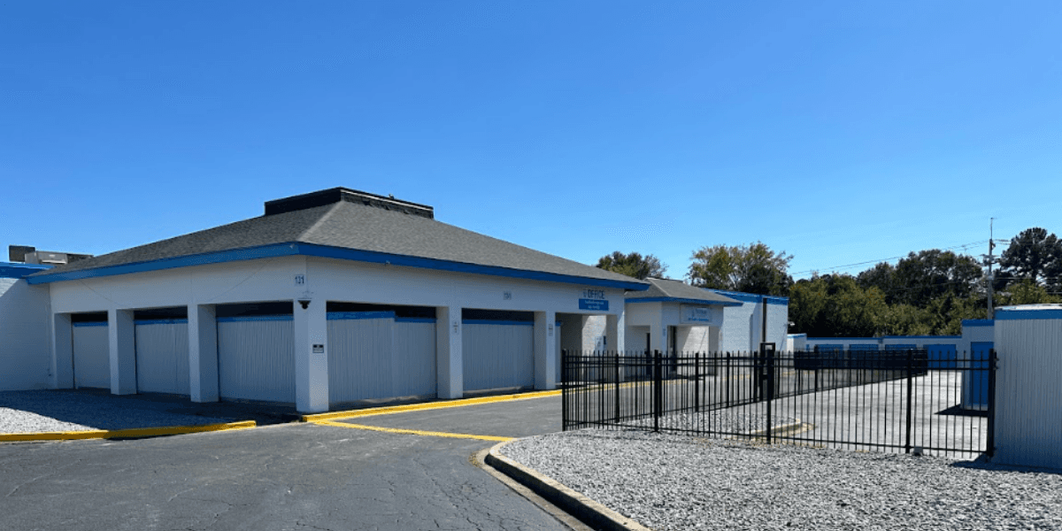 Self-storage facility with secure gated access and well-maintained units, located at YourWay Storage Berkshire in Columbia, SC.