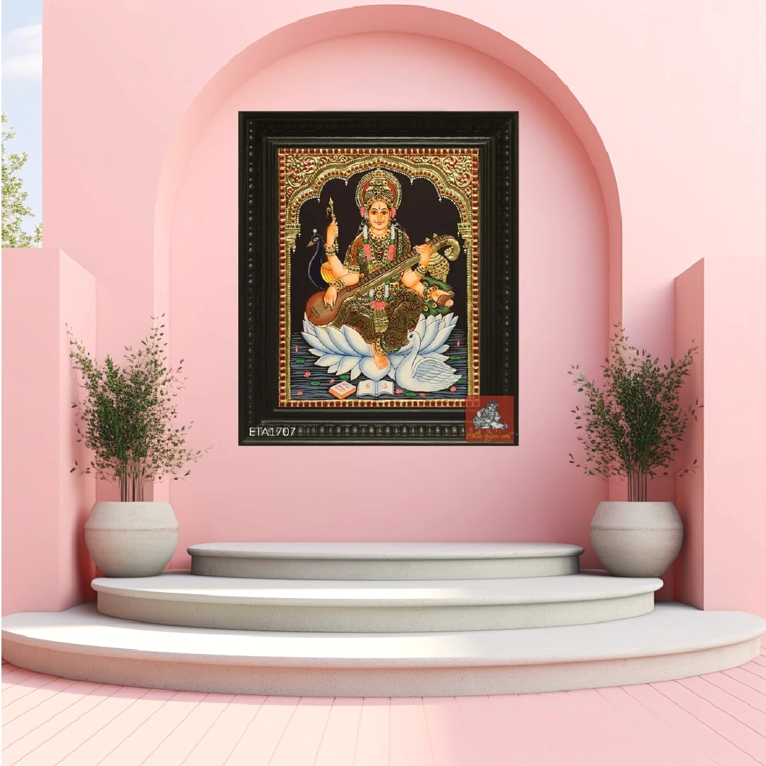 Saraswathi Tanjore paintings 