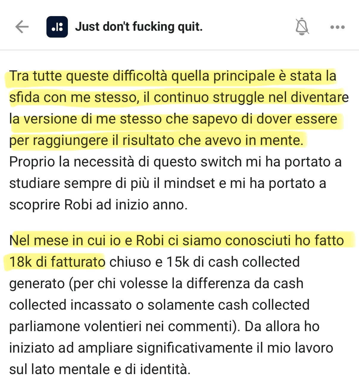 Post di Pietro Campanella — Il vero bug