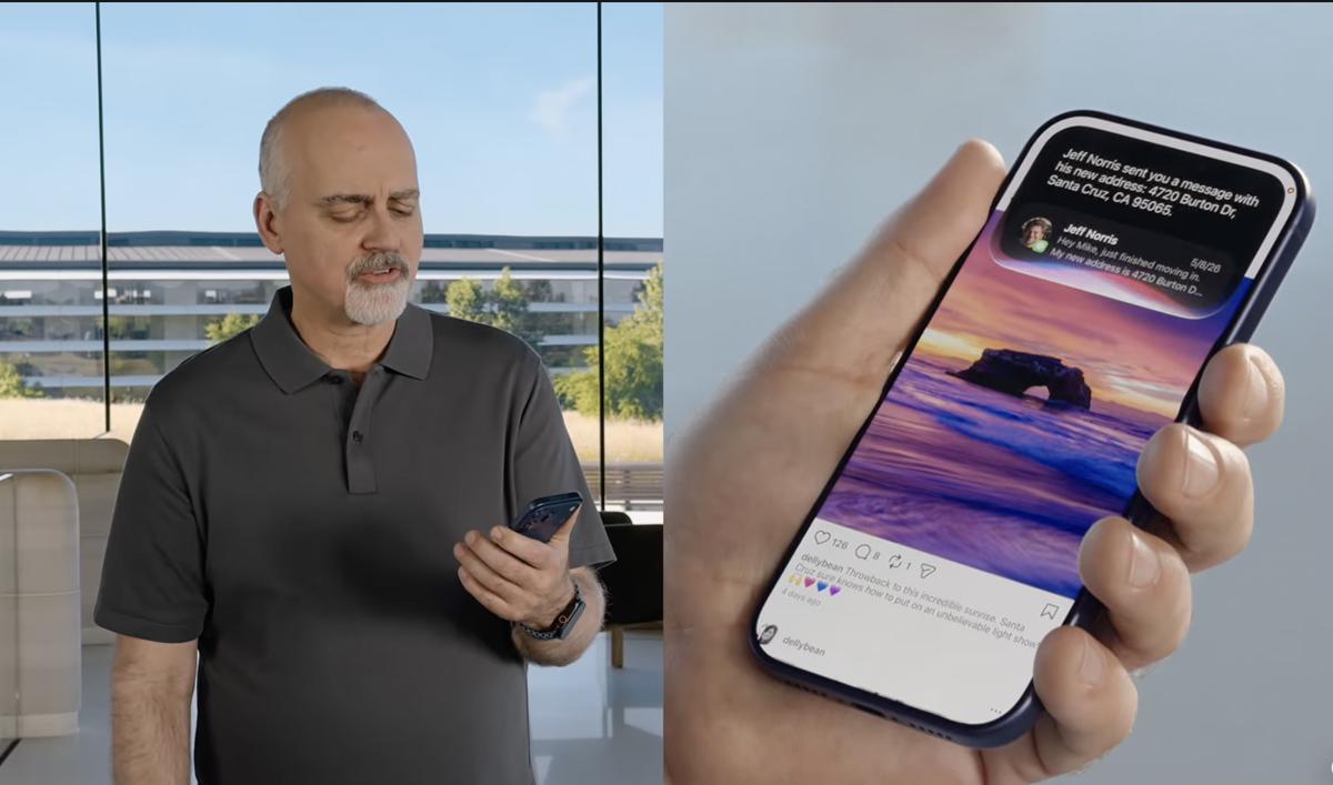 Mike Rockwell tester Apples nye Siri AI med Content Awareness.