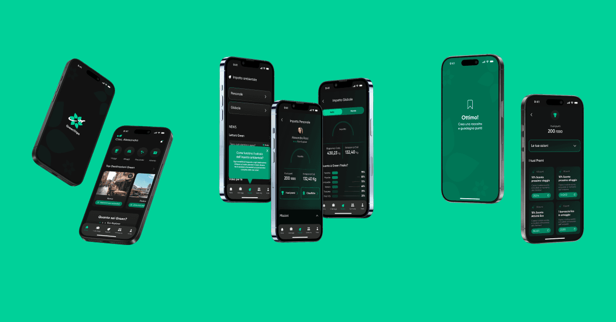 A mockup of a mobile for cashless home screen