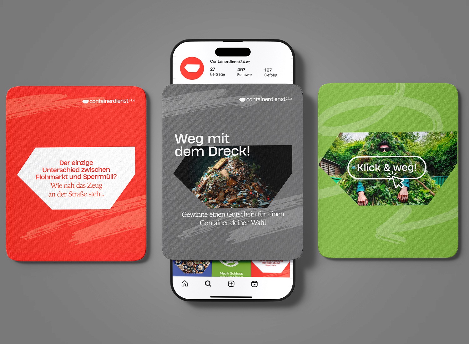 Social Media Posts containerdienst24.at