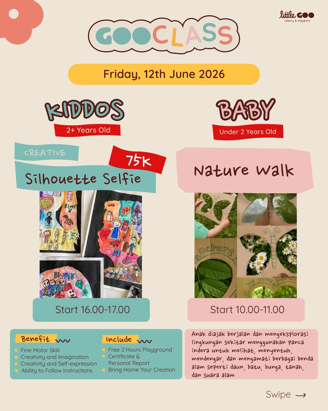 class weekly schedule litllegoo yogyakarta