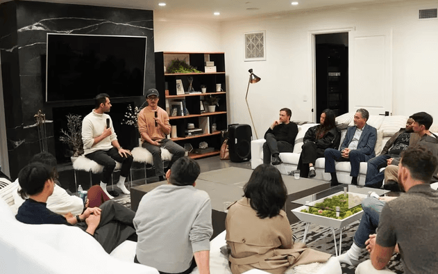 people gathering in a event