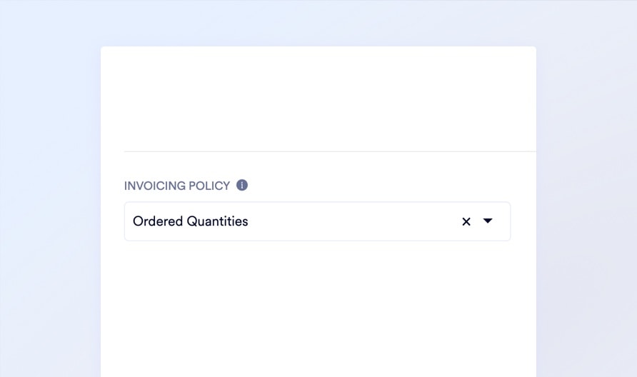 Flexible Invoicing Policies
