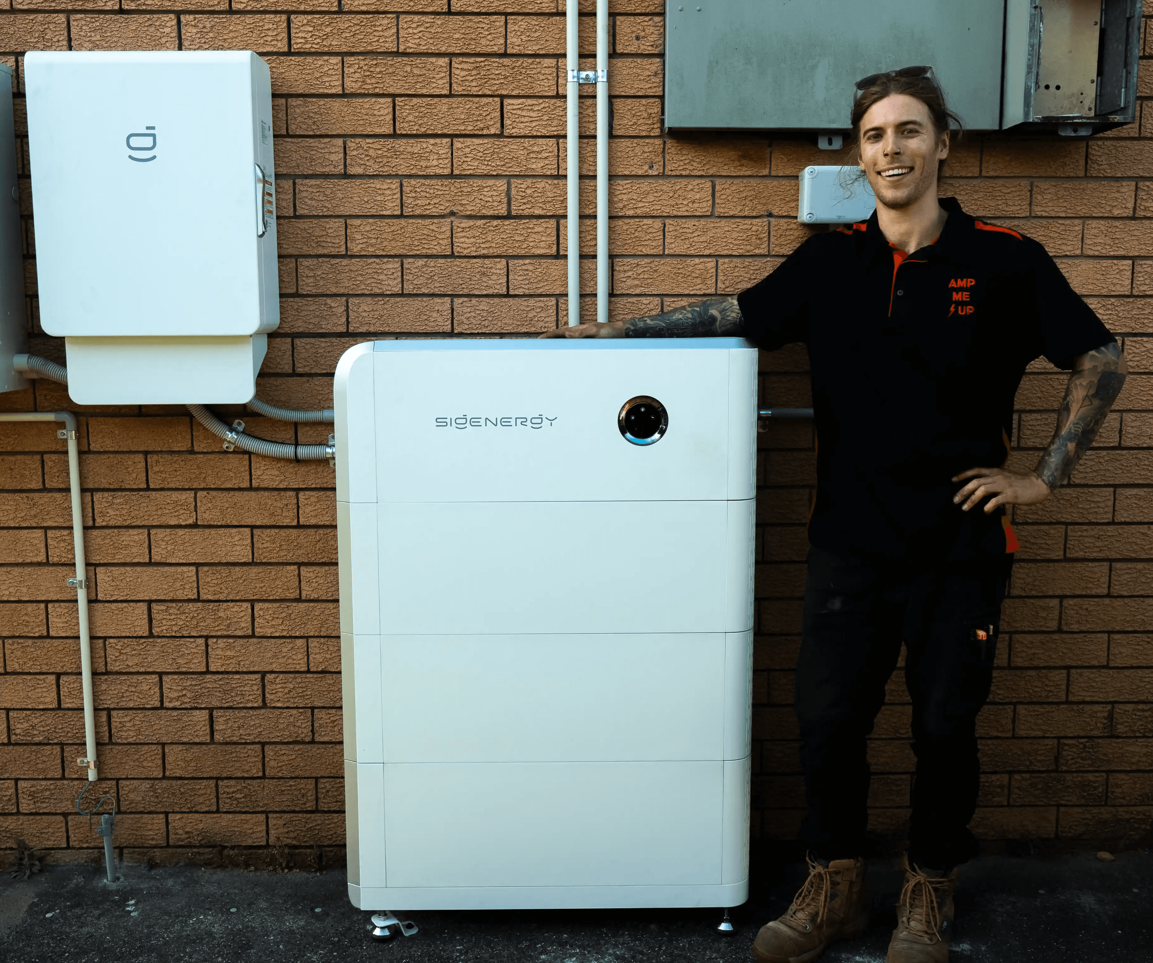 Home with rooftop solar panels