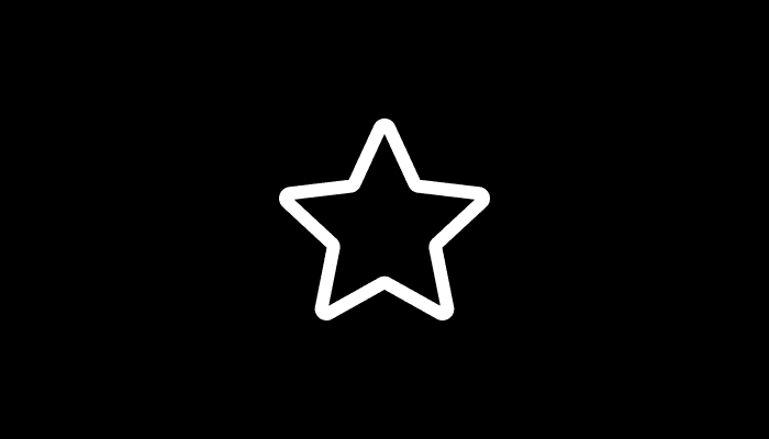 White outlined star icon representing iconography.