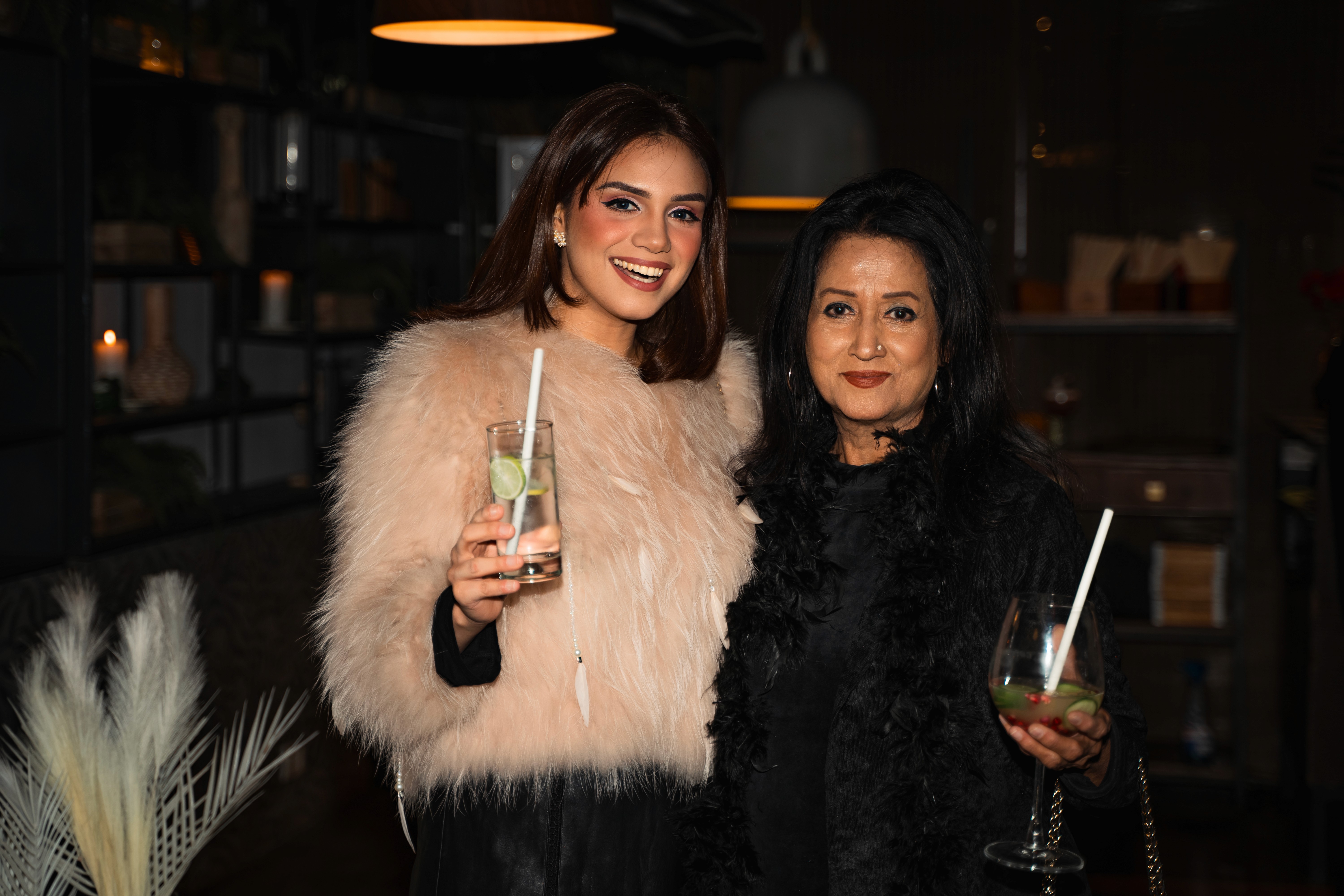 a black female model