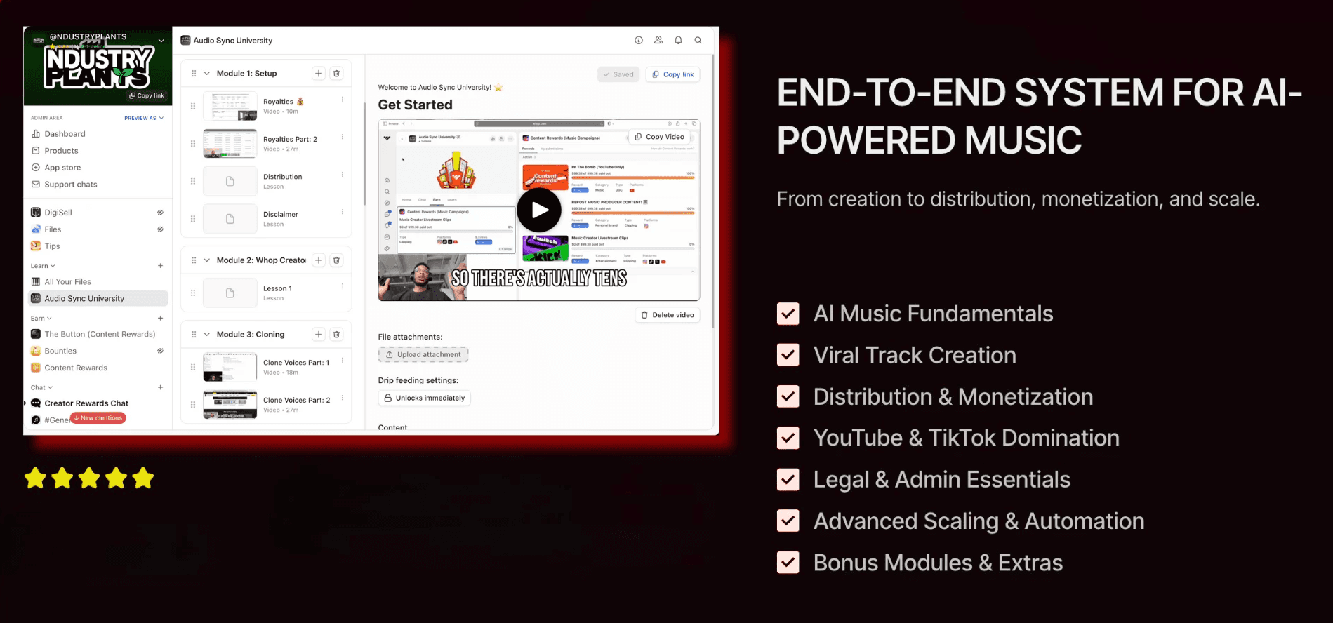 Music producer sitting on a chair in his studio