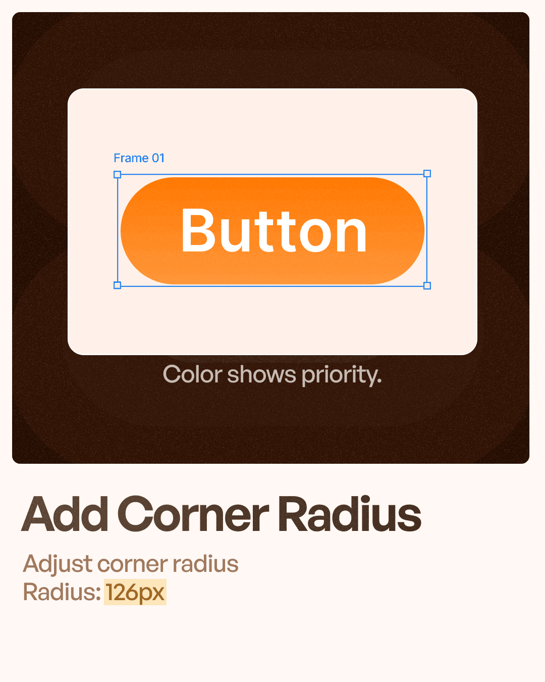 Add corner radius in brief