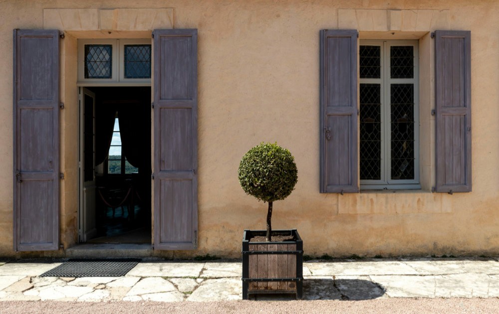 building with welcoming open doors
