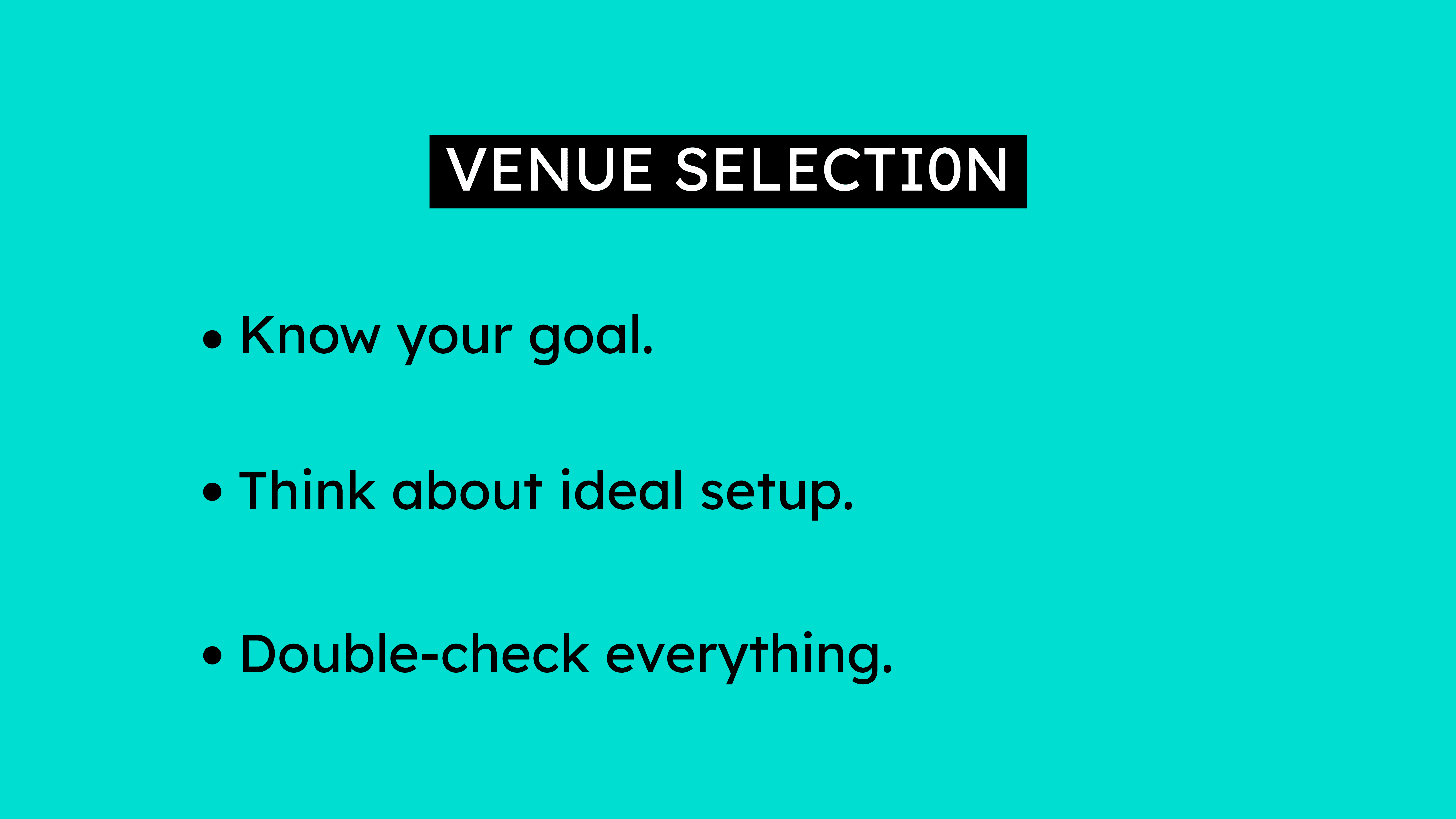 VenueSelection
