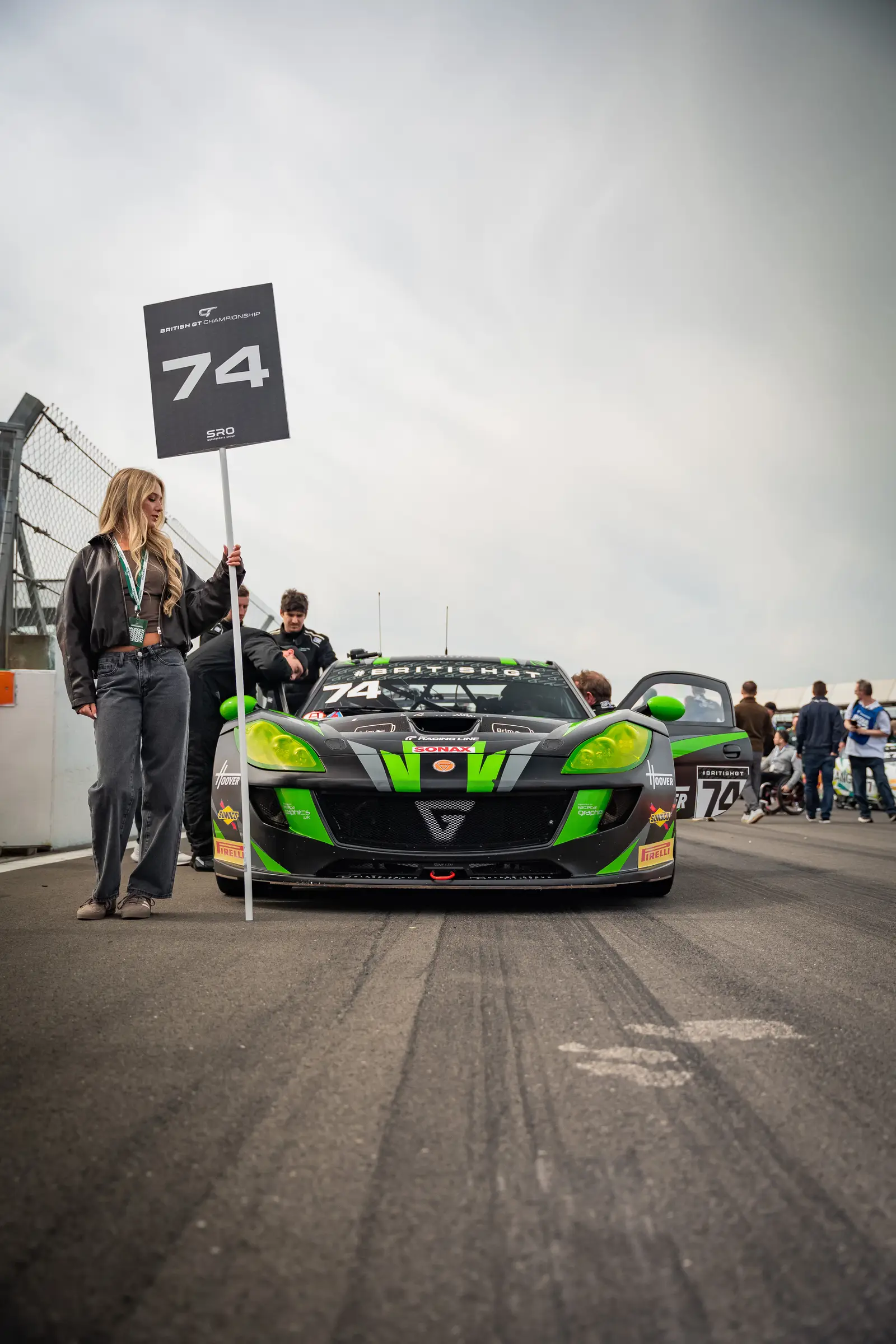 British GT race car in action at Silverstone