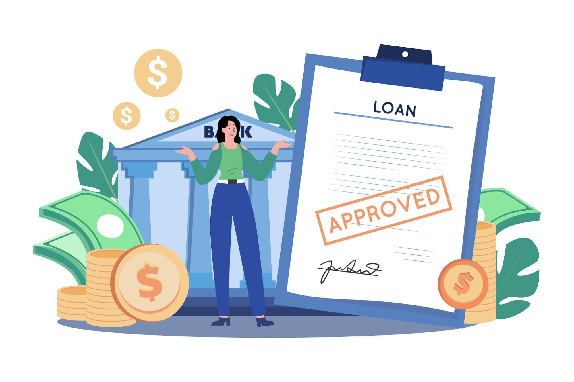 loan origination vector image
