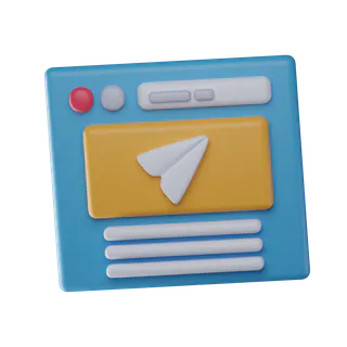 Free 3D landing page icon