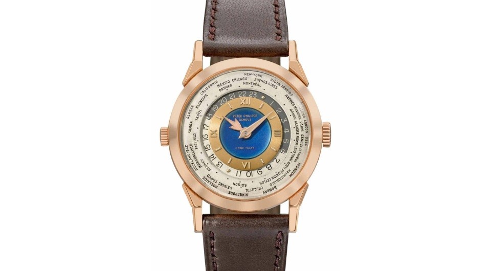 Vintage Patek Philippe Reference 2523 Gold World Time Watch