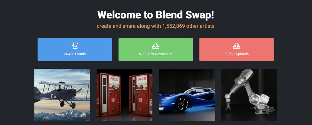 Blend Swap offers an extensive selection of materials and models, which can be an excellent addition to your Blender library. 