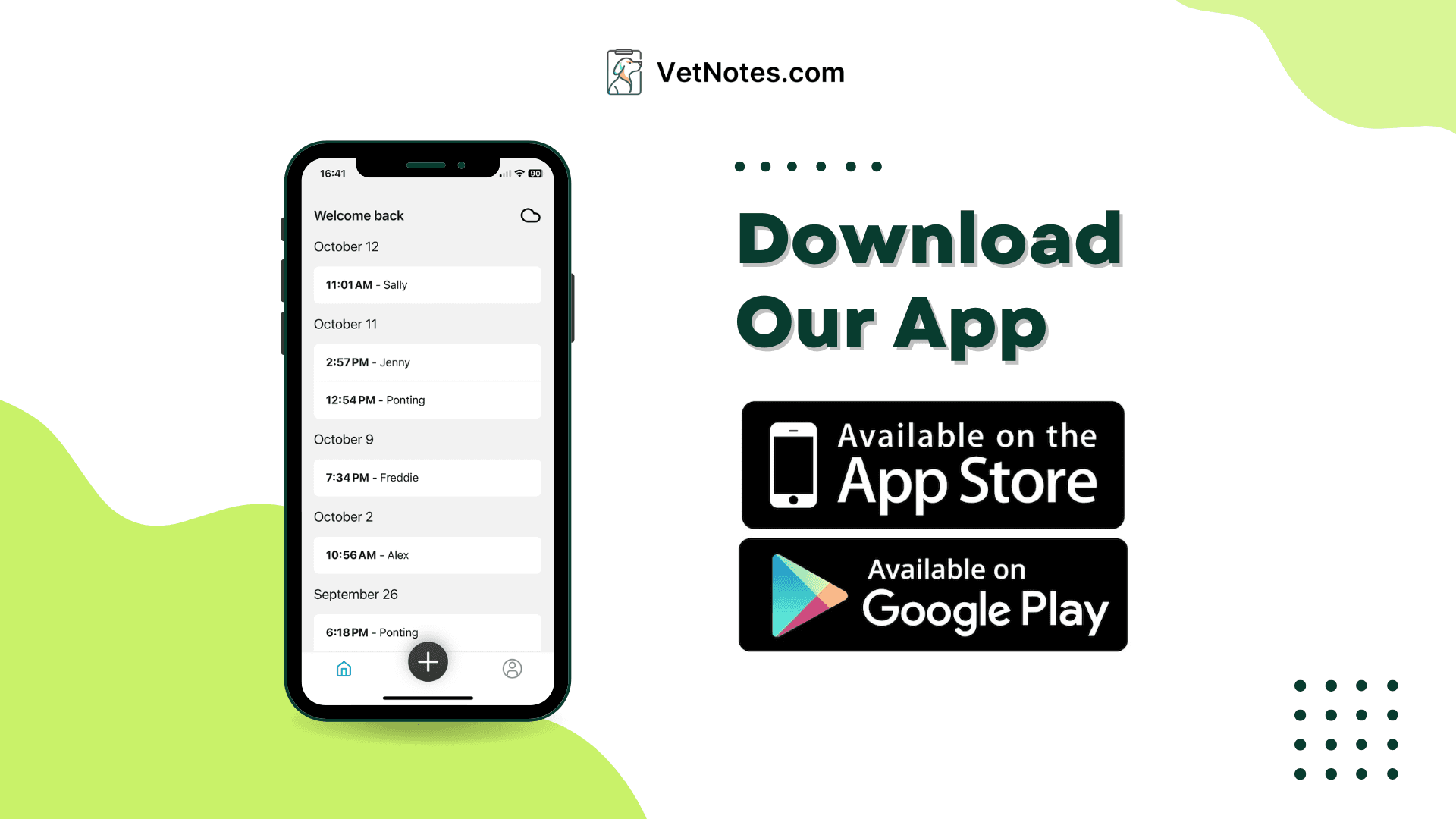 VetNotes mobile app