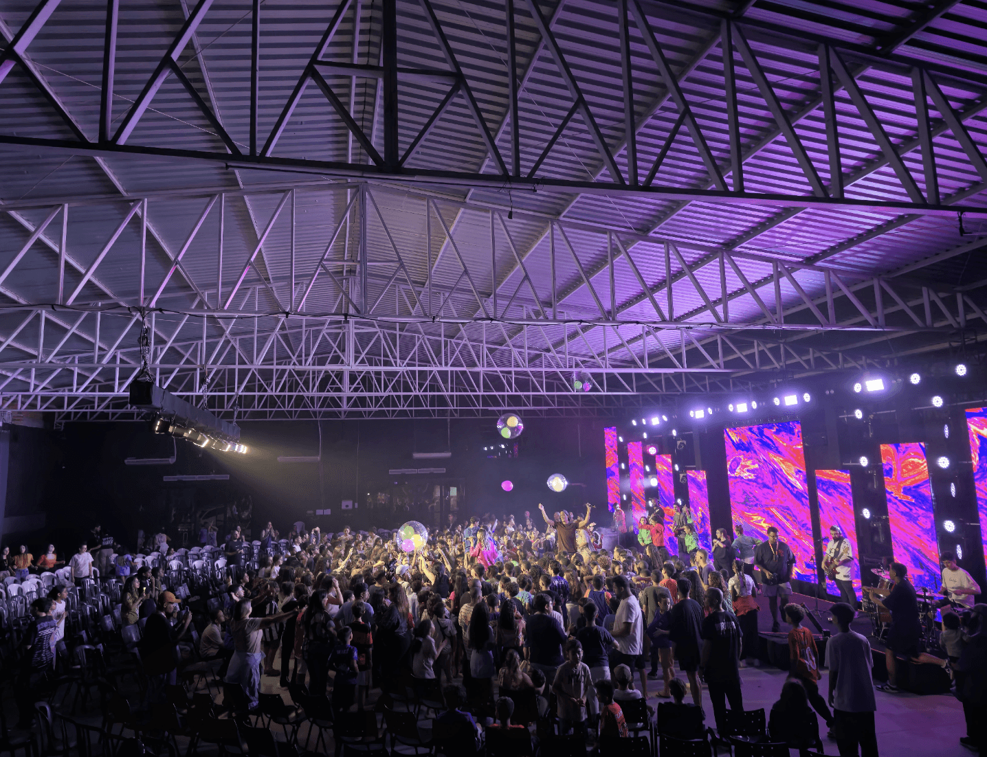 Group of men surfing